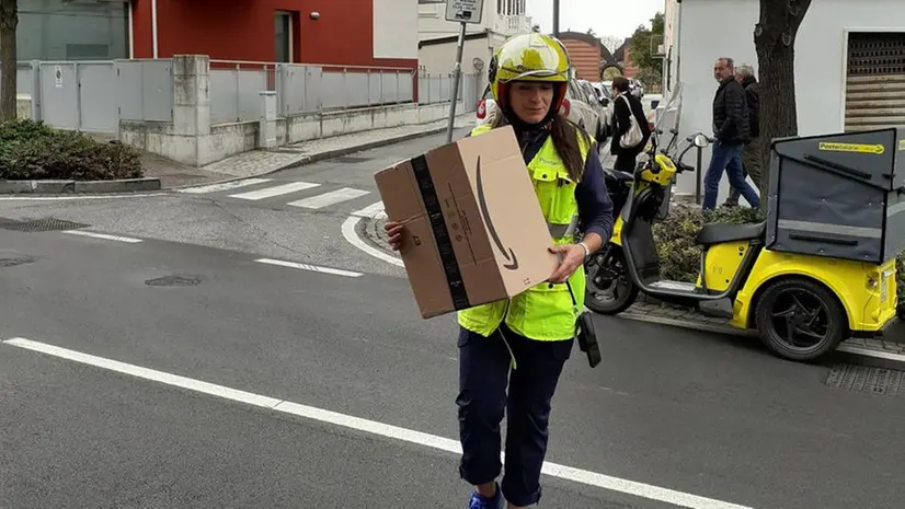 La consegna di un pacco