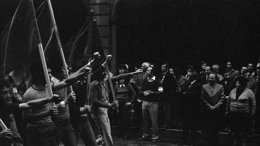 Il corteo per le vittime della strage di piazza Loggia
