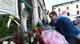 Piazza Loggia poco prima dell'inizio delle celebrazioni per il 50esimo