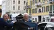 Mattarella esce dal teatro Grande