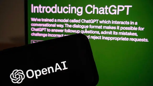 epa10511142 An illustration picture shows the introduction page of ChatGPT, an interactive AI chatbot model trained and developed by OpenAI, on its website in Beijing, China, 09 March 2023. According to the White Paper on the Development of Artificial Intelligence Industry released by Beijing economy and information technology bureau on 13 February 2023, the capital city will support leading enterprises in developing artificial intelligence (AI) models that can challenge ChatGPT. EPA/WU HAO