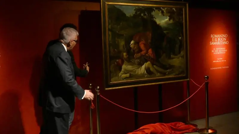 Il Buon Samaritano di Romanino torna a Brescia: la presentazione al Museo Mita