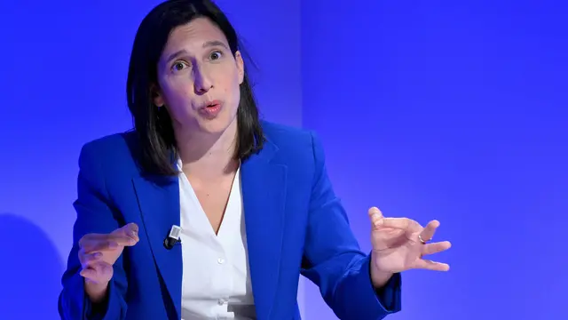 La segretaria del Pd Elly Schlein durante un forum all'ANSA, Roma, 03 giugno 2024. ANSA/ETTORE FERRARI