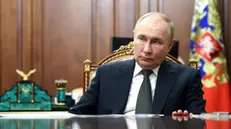 epa11377221 Russian President Vladimir Putin meets with Orenburg Region Governor Denis Pasler (not pictured) at the Kremlin, in Moscow, Russia, 29 May 2024. EPA/ALEXANDER KAZAKOV/KREMLIN / POOL MANDATORY CREDIT