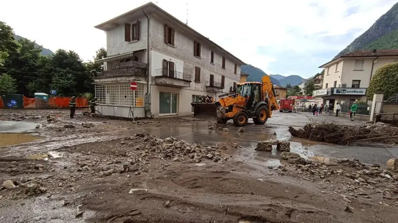 I danni provocati dall’alluvione a Collio di Vobarno - © www.giornaledibrescia.it