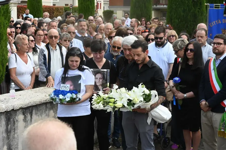 I funerali di Giada Zanola a Folzano