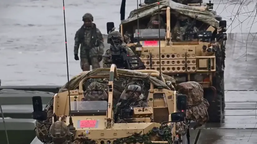 Al confine della Polonia, dove è in corso l'operazione «Dragon 24» della Nato