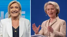 Marine Le Pen e Ursula von der Leyen - © www.giornaledibrescia.it
