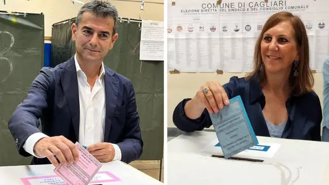 COMBO COMUNALI CAGLIARI Massimo Zedda e Alessandra Zedda