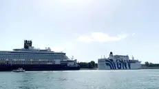 The GNV Azzurra ferry has arrived in the port of Brindisi and will host around 600 law enforcement operators involved in security services for the G7, scheduled from tomorrow to Saturday in Borgo Egnazia on the Fasano coast. Brindisi 12 June 2024 ANSA/DONATO FASANO