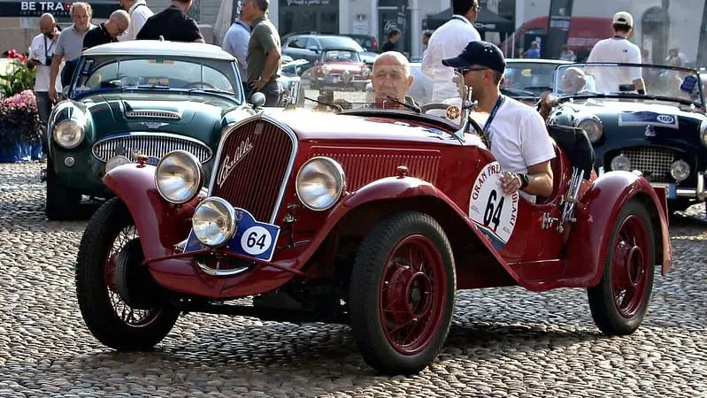 Andrea e Roberto Vesco al Gp Nuvoleri con la Fiat 508 S