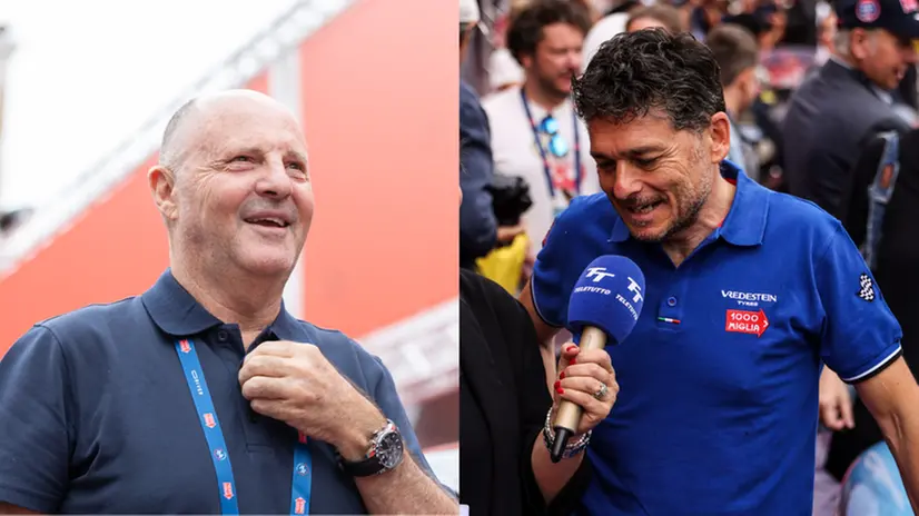 Miki Biasion e Giancarlo Fisichella alla Mille Miglia 2024