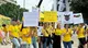 La manifestazione di Coldiretti a difesa delle campagne contro i cinghiali