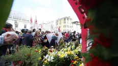 commemorazione della strage di Piazza Loggia a Brescia, Brescia 28 maggio 2023. ANSA/SIMONE VENEZIA