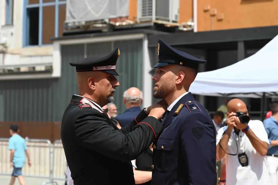 Il giuramento degli allievi agenti della Polizia di Stato alla Polgai