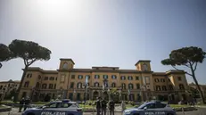 L'ospedale San Camillo dove è ricoverato il presidente emerito della Repubblica Giorgio Napolitano in seguito ad un intervento al cuore, Roma, 25 aprile 2018. ANSA/ANGELO CARCONI