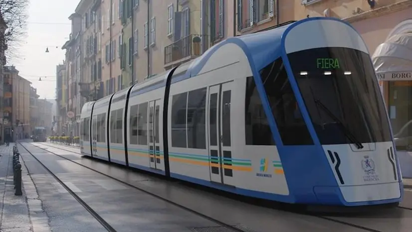 Il progetto del futuro tram di Brescia - © www.giornaledibrescia.it