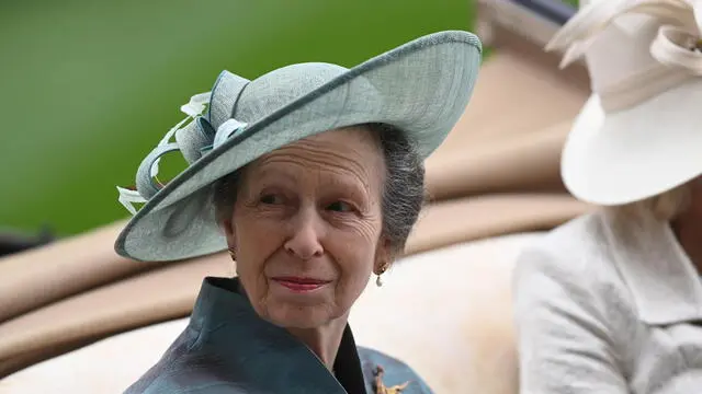 epa10701869 Britain's Princess Anne attends day one of Royal Ascot, in Ascot, Britain, 20 June 2032. Royal Ascot is Britain's most valuable horse race meeting and social event, running daily from 20 to 24 June 2023. EPA/NEIL HALL