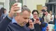 Festeggiamenti a Chiari per il nuovo sindaco Gabriele Zotti