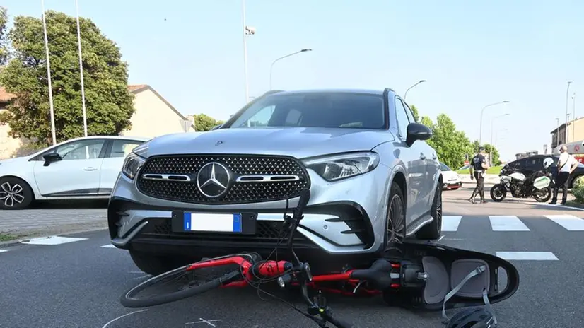 L'incidente tra viale Sant'Eufemia e viale Bornata