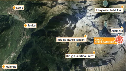 Il luogo in cui l'alpinista è precipitato - © www.giornaledibrescia.it