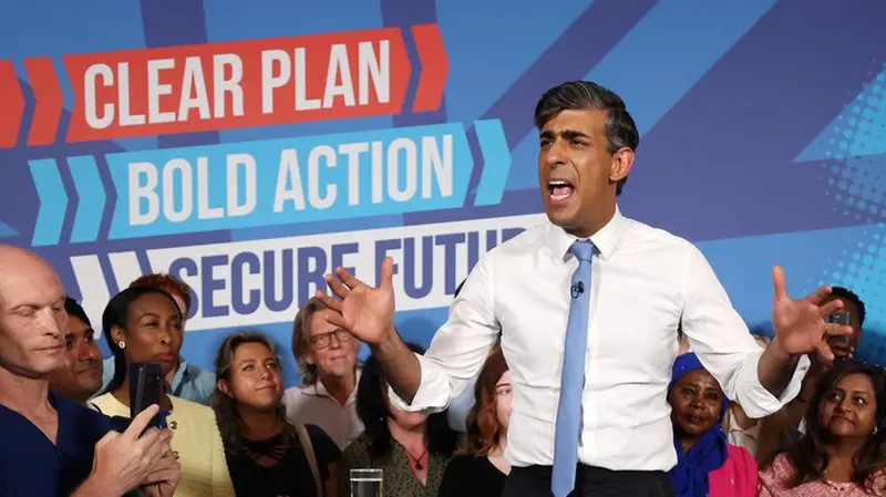 Il premier britannico Rishi Sunak - Foto Ansa © www.giornaledibrescia.it