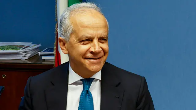 Matteo Piantedosi, ministro dell’Interno, durante l’audizione al Comitato parlamentare per la sicurezza della Repubblica, Roma 2 luglio 2024. ANSA/FABIO FRUSTACI