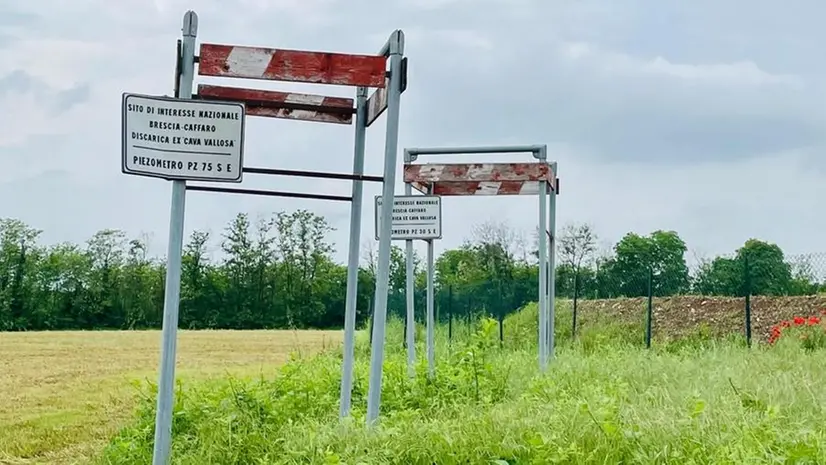 I piezometri alla discarica Vallosa di Passirano