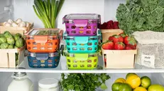 Frutta e verdura dentro a un frigorifero - Foto Unsplash