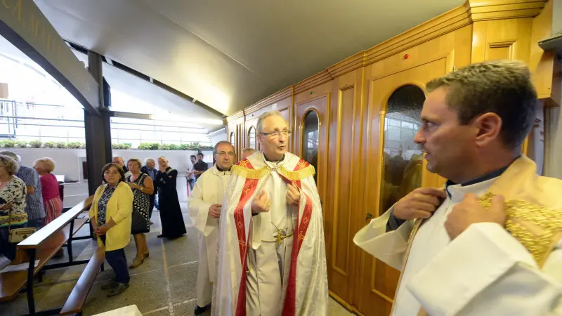 Il vescovo Monari alle Fontanelle nel 2017 - © www.giornaledibrescia.it