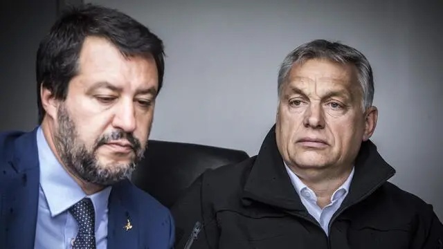 Matteo Salvini e Viktor Orbán - Foto Ansa/Epa/Balazs Szecsodi © www.giornaledibrescia.it