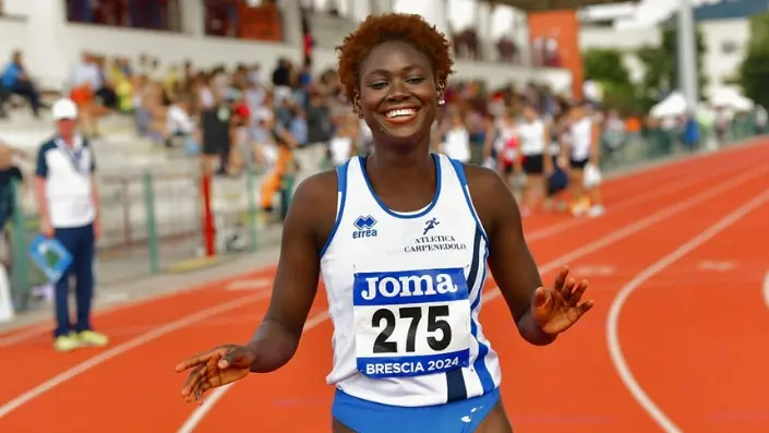 Fatoumata Kabo dell'Atletica Carpenedolo (dal suo profilo Instagram) - © www.giornaledibrescia.it