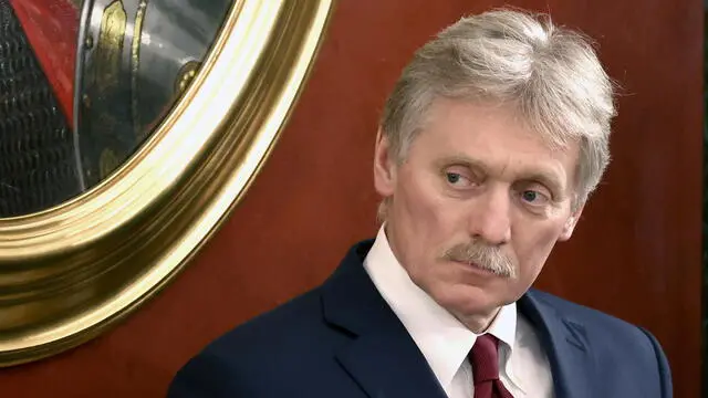 epa10376492 Kremlin spokesman Dmitry Peskov attends a news conference of Russian President Vladimir Putin following a meeting of the State Council on implementing the youth policy in current conditions, at the Kremlin in Moscow, Russia 22 December 2022. EPA/VALERIY SHARIFULIN/SPUTNIK/KREMLIN POOL MANDATORY CREDIT