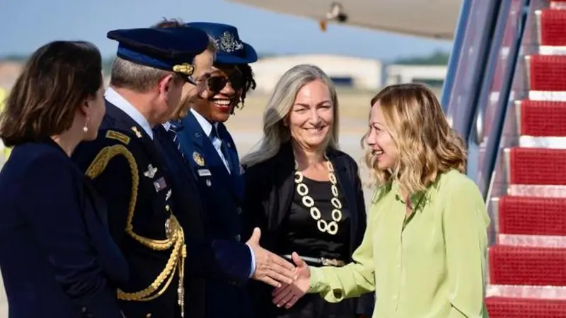 La presidente Meloni al vertice Nato a Washington - Foto Ansa/Ufficio stampa Palazzo Chigi © www.giornaledibrescia.it