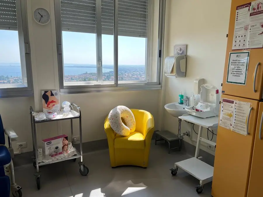 La stanza per l'allattamento all'ospedale di Desenzano