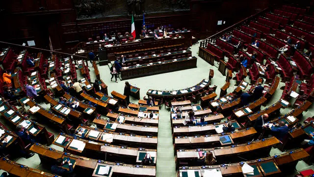 L’aula della Camera dei Deputati per il voto finale sul Decreto Omnibus, su giustizia ed intercettazioni, a Montecitorio, Roma, 28 settembre 2023. ANSA/ANGELO CARCONI