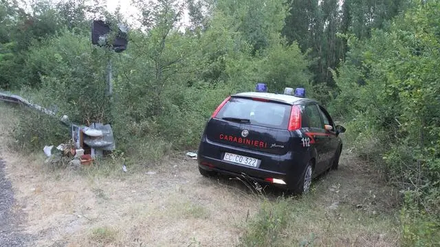 Carabinieri in un bosco (Foto d'archivio)