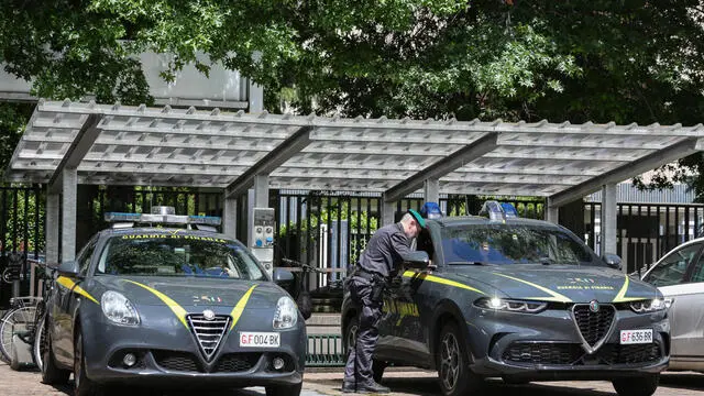 FONDAZIONE MILANO CORTINA Guardia di finanza nell’edifico in via Boscaiola 26 MILANO, 21 MAGGIO 2024, ANSA/DAVIDE CANELLA