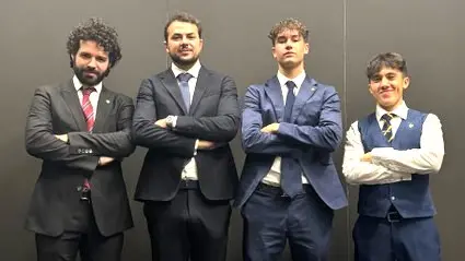 Il team di Rem Montenapoleone: da sinistra Peli, Rossi, Verdari e Castioni