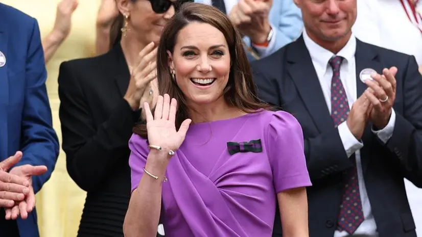 Kate Middleton nel 2024 a Wimbledon - Foto Ansa © www.giornaledibrescia.it