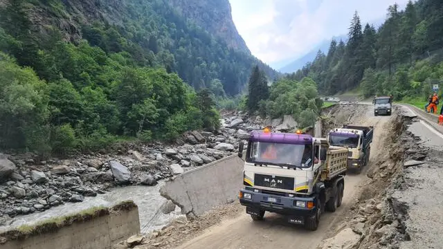 Sistemazione della strada regionale di Cogne