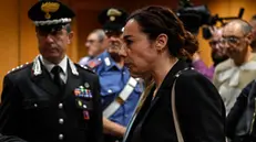 Cerciello’s widow Rosa Maria Esilio during the appeal process for the murder of Carabiniere Mario Cerciello Rega in 2019, Rome, Italy, 3 July 2024. ANSA/RICCARDO ANTIMIANI