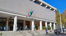 Una veduta del tribunale di Tempio Pausania, 8 novembre 2023. ANSA/FABRIZIO FOIS