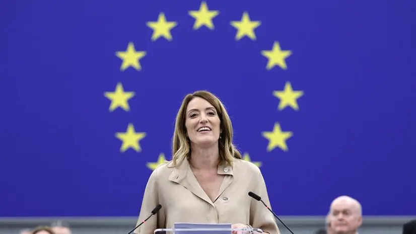 Roberta Metsola rieletta presidente del Parlamento europeo - Foto Ansa/Epa7Ronald Wittek © www.giornaledibrescia.it