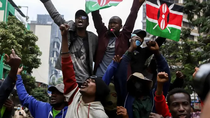 Le proteste a Nairobi - Foto Ansa/Epa/Str © www.giornaledibrescia.it