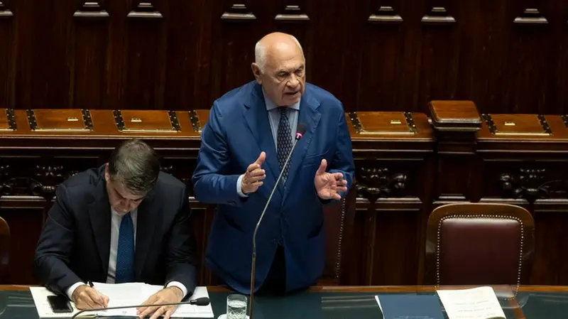 Il ministro della Giustizia Carlo Nordio al question time della Camera - Foto Ansa/Massimo Percossi © www.giornaledibrescia.it