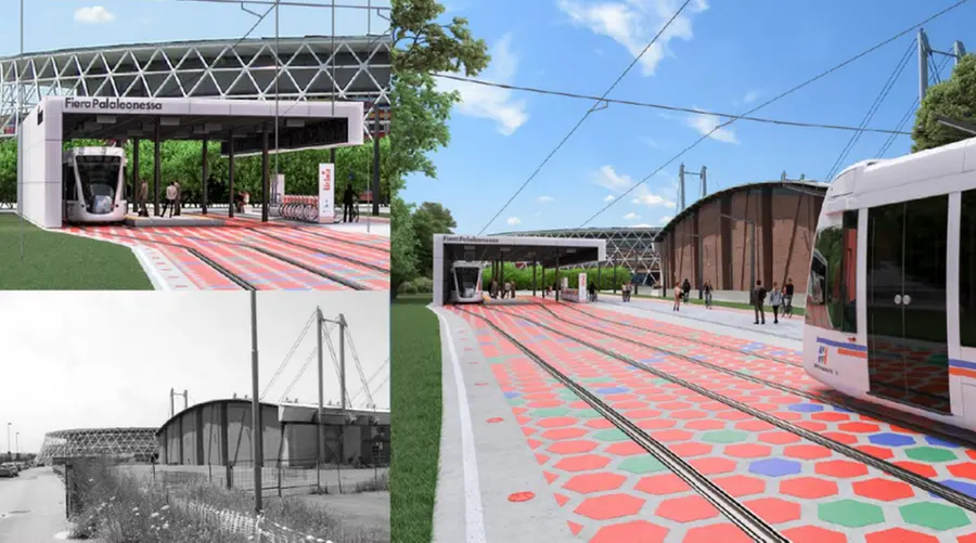 I rendering di come sarà il tram a Brescia