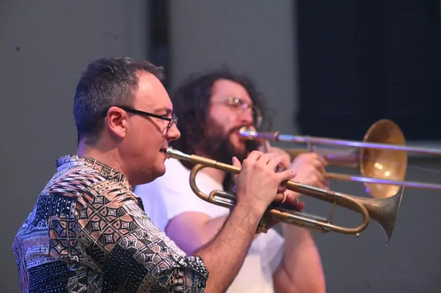Giacomo Papetti in piazza Mercato per Jazz on the Road