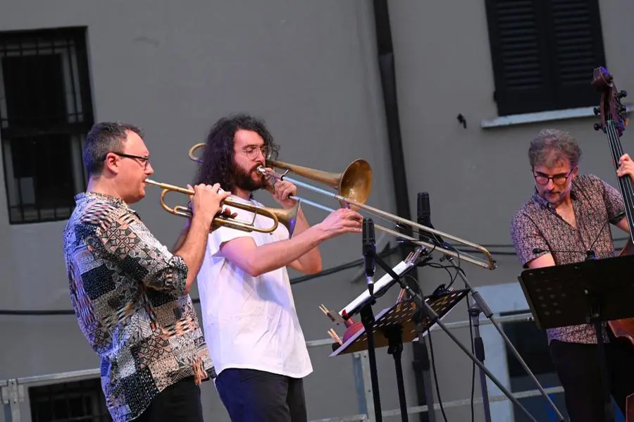 Giacomo Papetti in piazza Mercato per Jazz on the Road