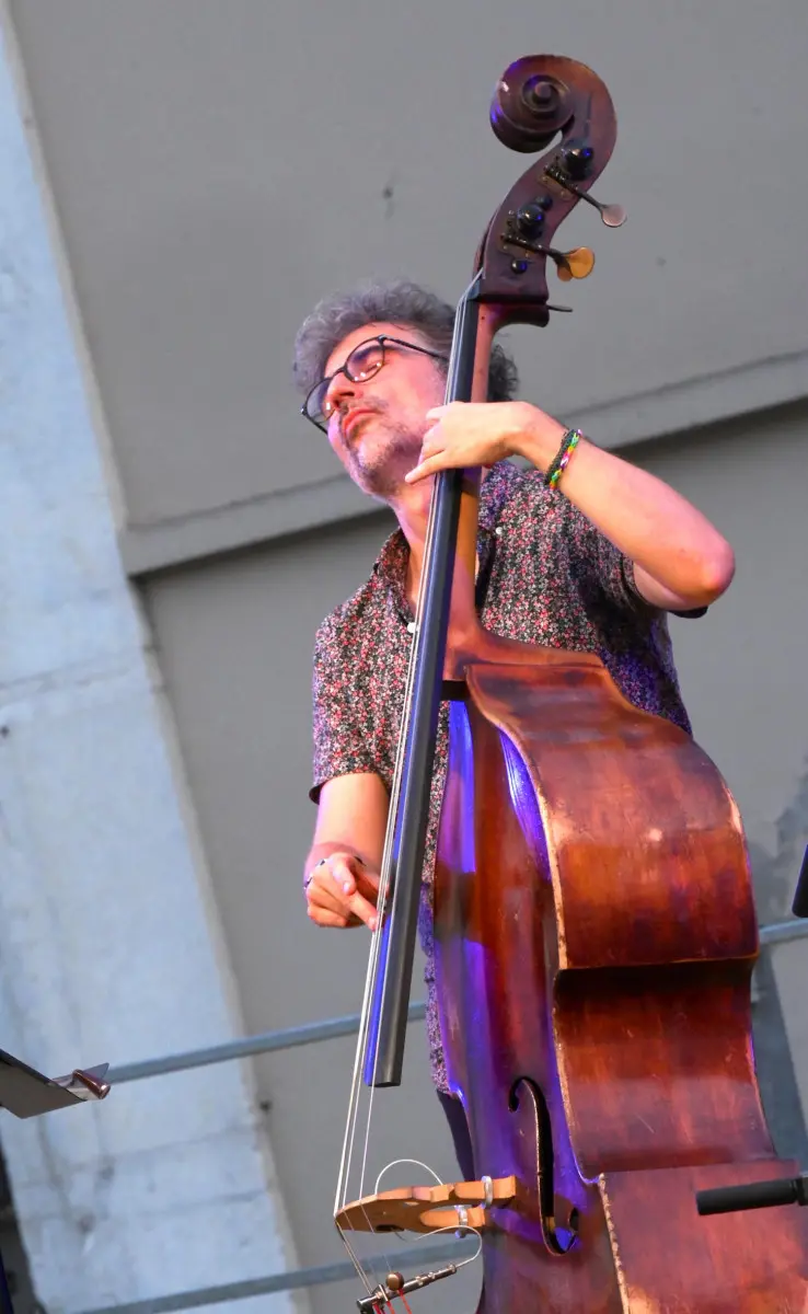 Giacomo Papetti in piazza Mercato per Jazz on the Road